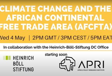 Climate Change and the African Continental Free Trade Area (AfCFTA)